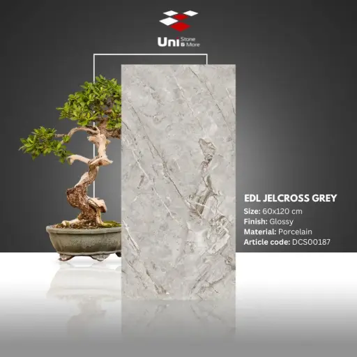 [DCS00187] EDL Jelcross Grey - Glossy - P - 60x120