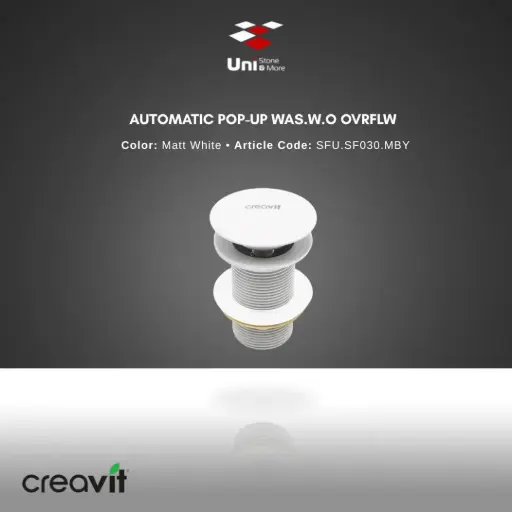 [CREA-SFU.SF030.MBY] Automatic Pop-up Was.w.o Ovrflw - Matt White