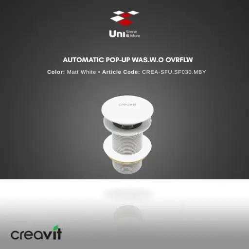 [CREA-SFU.SF030.MBY] Automatic Pop-up Was.w.o Ovrflw - Matt White