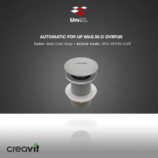 [CREA-SFU.SF030.CGR] Automatic Pop-up Was.w.o Ovrflw - Matt Cool Grey