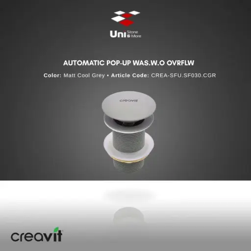 [CREA-SFU.SF030.CGR] Automatic Pop-up Was.w.o Ovrflw - Matt Cool Grey