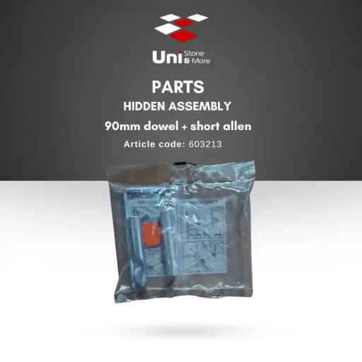 [CREA-603213] Parts - Hidden assembly 90mm dowel & short allen