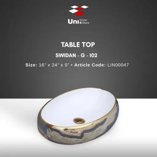 [LIN00047] Table Top Swidan-G-102 - 16''x24''x5''