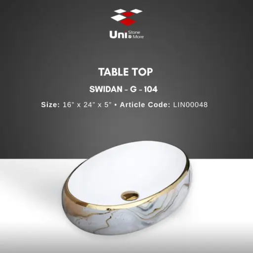 [LIN00048] Table Top Swidan-G-104 -16''x24''x5''