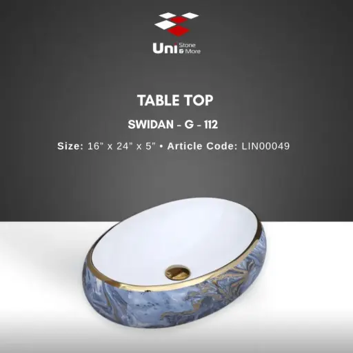 [LIN00049] Table Top Swidan-G-112 - 16''x24''x5''