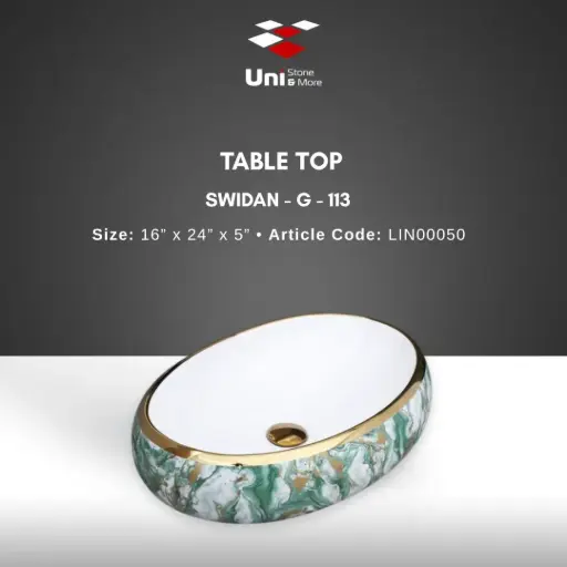 [LIN00050] Table Top Swidan-G-113 - 16''x24''x5''