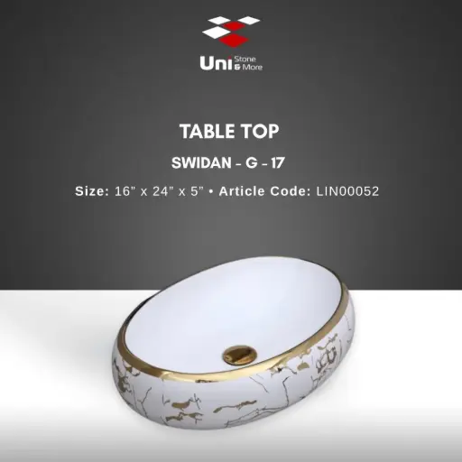 [LIN00052] Table Top Swidan-G-17 - 16''x24''x5''