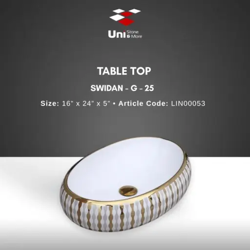 [LIN00053] Table Top Swidan-G-25 - 16''x24''x5''