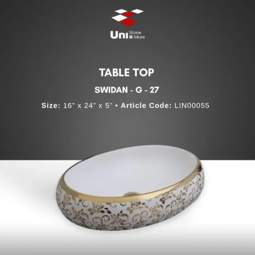 [LIN00055] Table Top Swidan-G-27 - 16''x24''x5''