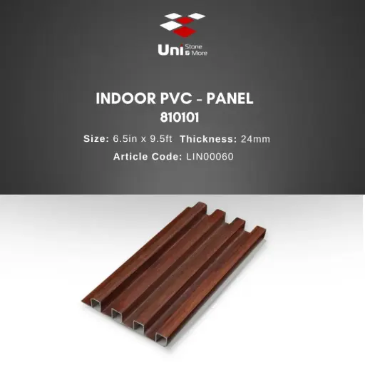 [LIN00060] 810101 - Indoor PVC  Panel - 6.5in x 9.5ft - 24mm