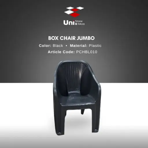 [PCHBL010] Box Chair Stoel Jumbo - Black - P