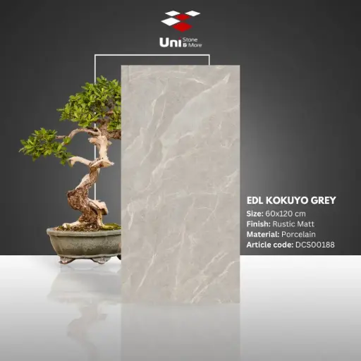 [DCS00188] EDL Kokuyo Grey - Rustic Matt - P - 60x120