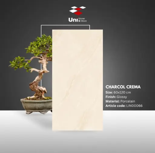 [LIN00066] Charcol Crema - Glossy - P - 60x120