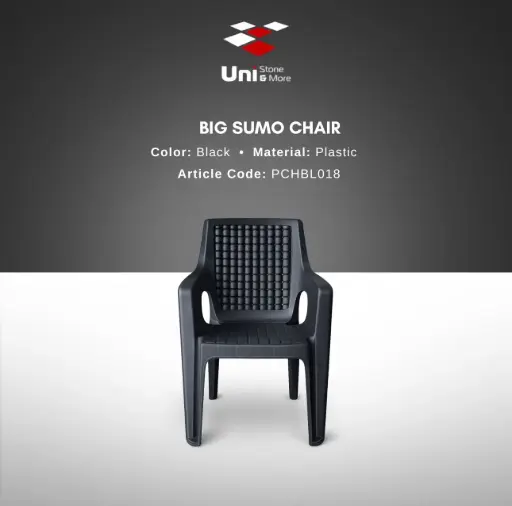 [PCHBL018] Big Sumo Chair Stoel - Black - P