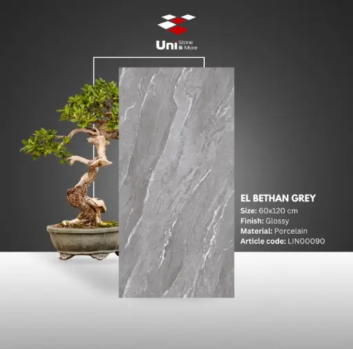 [LIN00090] El Bethan Grey - Glossy - P - 60x120