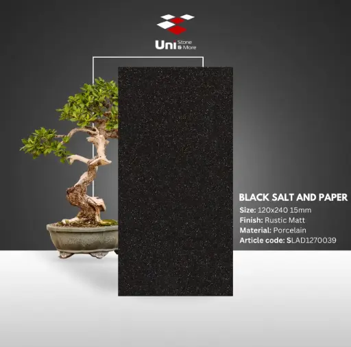 [SLAD1270039] Black Salt and Paper - Rustic Matt - P - 120x240 15mm