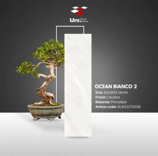 [SLAD1270028] Ocean Bianco 2 - Lisciare - P - 80x300 15mm