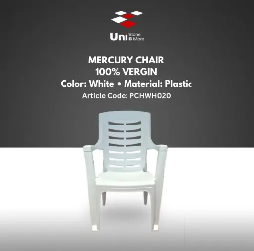 [PCHWH020] Mercury Chair - stoel 100% Vergin - White - P 