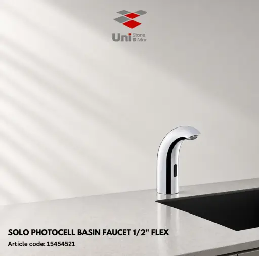 [15454521] Solo Photocell Basin Faucet 1/2" Flex