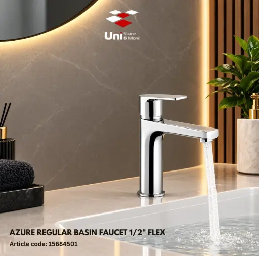 [15684501] Azure Regular Basin Faucet 1/2" Flex