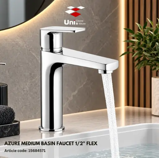 [15684571] Azure Medium Basin Faucet 1/2" Flex

