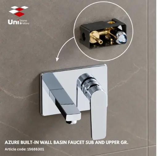 [15686301] Azure Built-In Wall Basin Faucet Sub And Upper Gr.
