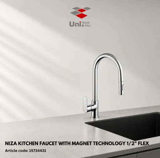[15734431] Niza Kitchen Faucet With Magnet Technology 1/2" Flex
