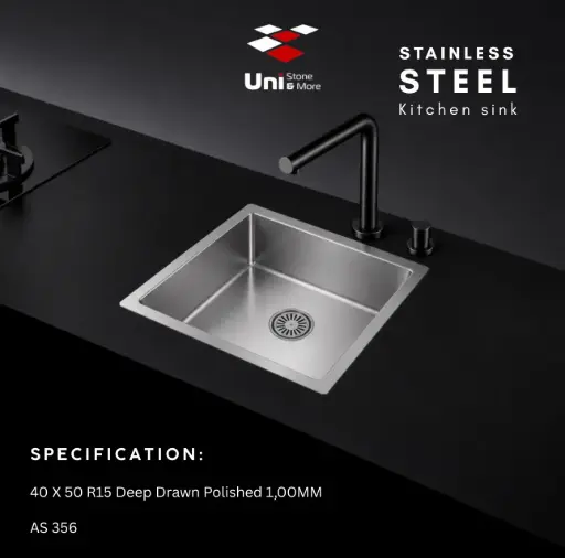 [AS 356] 40 X 50 R15 Deep Drawn Polished 1,00MM