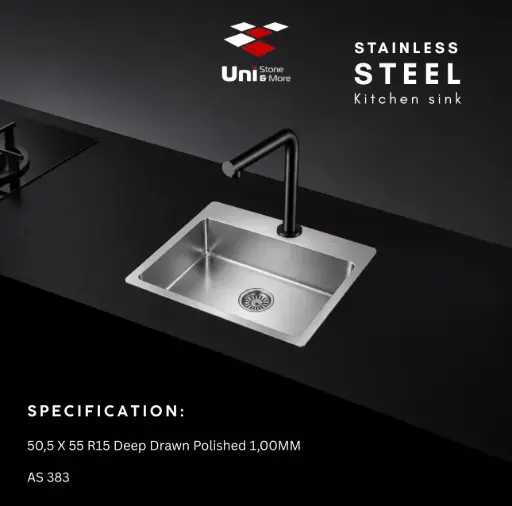 [AS 383] 50,5 X 55 R15 Deep Drawn Polished 1,00MM