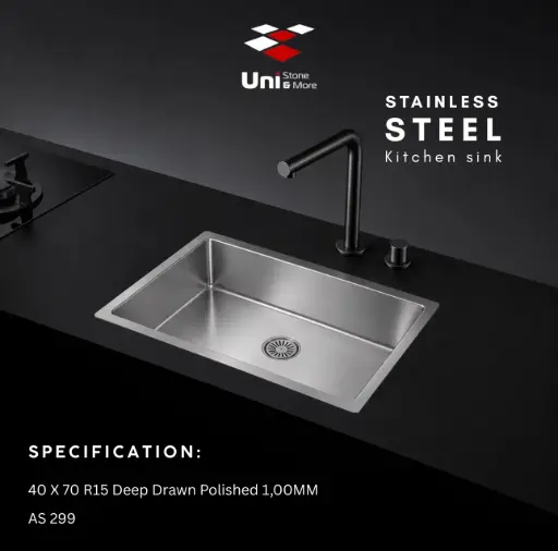 [AS 299] 40 X 70 R15 Deep Drawn Polished 1,00MM