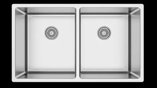 [AS 370] 44 X 74 R15 Deep Drawn Double Bowl Polished 1,00MM